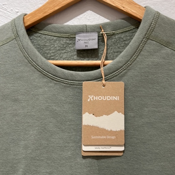 COPY - LAST ONE🏔️NWT - L | Houdini Men’s Alto Crew / Green Horizons - Picture 6 of 7